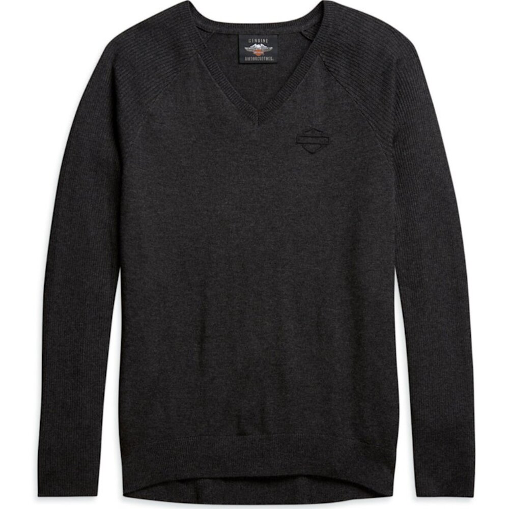 NWOT Harley Davidson Genuine Motorclothes Charcoal Gray Sweater L